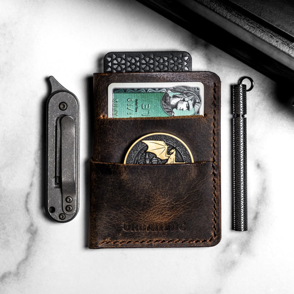 Lex Wallet - Tan Full-Grain Buffalo Leather