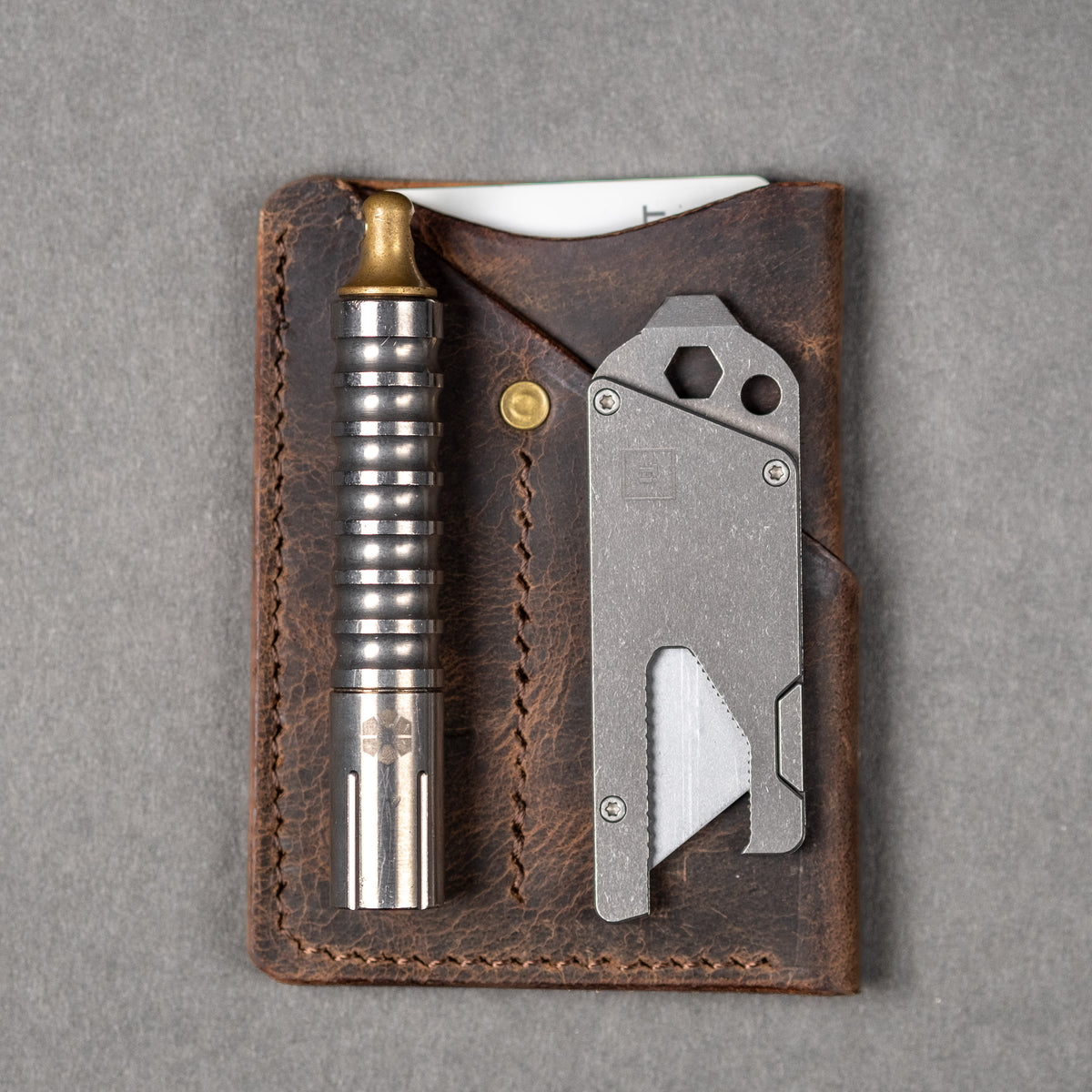 Lex Wallet - Tan Full-Grain Buffalo Leather
