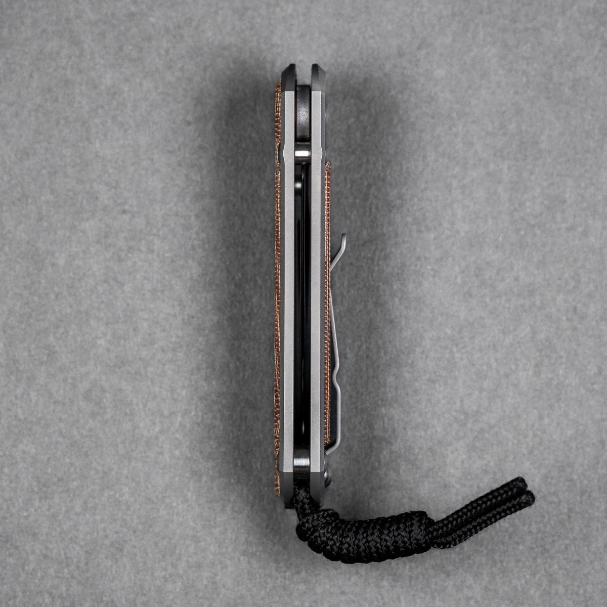 Chris Reeve Small Sebenza 31 - Insingo Magnacut & Glass Blasted Titanium w/ Natural Canvas Micarta Inlay