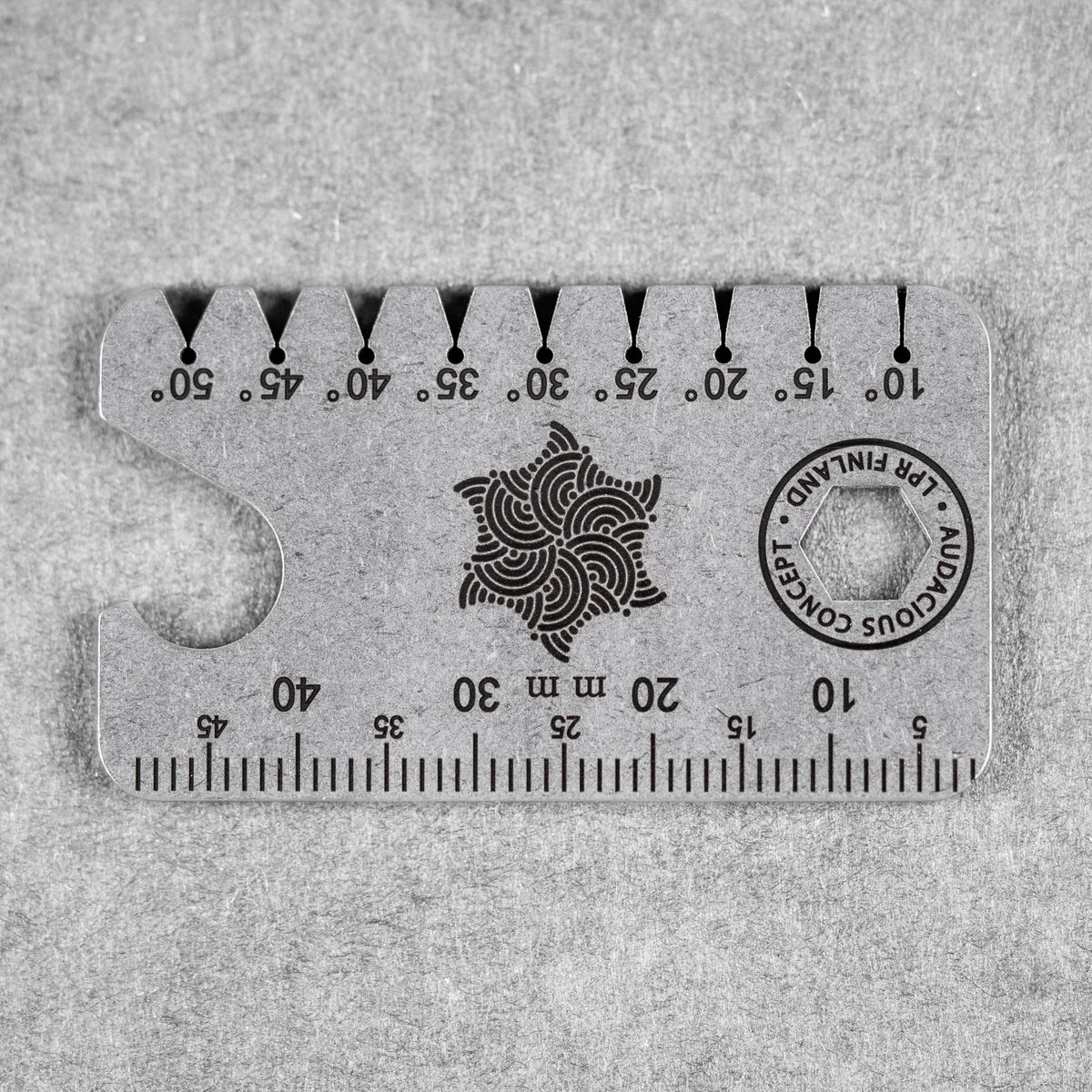 Audacious Concept Dog Tag Tool V3 w/ Ti Chaos Seigaiha™ Starfish - URBAN EDC®