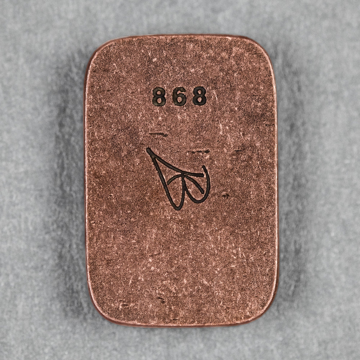 Ben Krein x URBAN Worry Stone - Aged Copper Seigaiha - URBAN EDC®