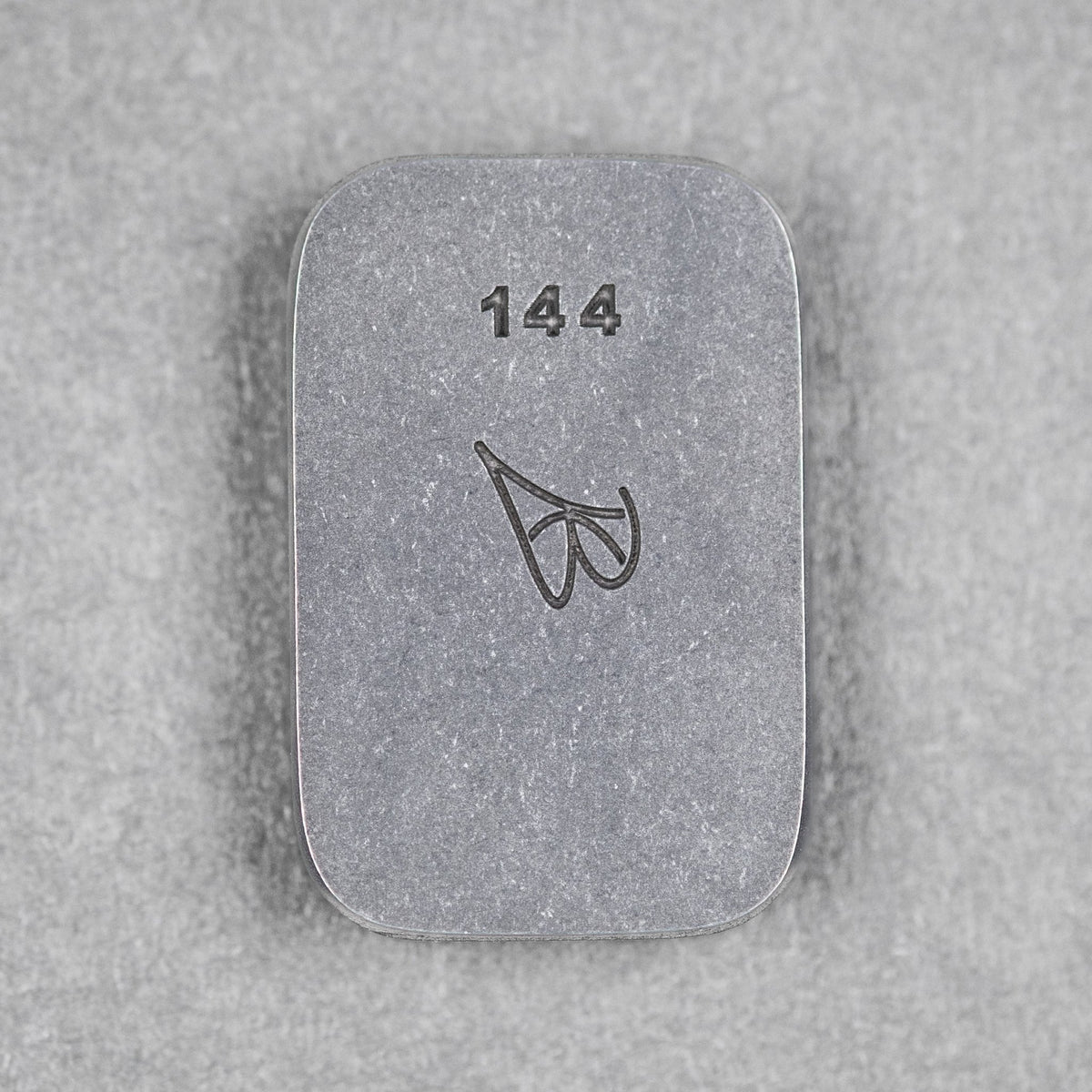 Ben Krein x URBAN Worry Stone - Aged Titanium Seigaiha - URBAN EDC®