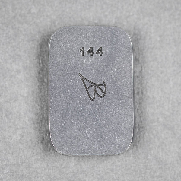 Ben Krein x URBAN Worry Stone - Aged Titanium Seigaiha - URBAN EDC®