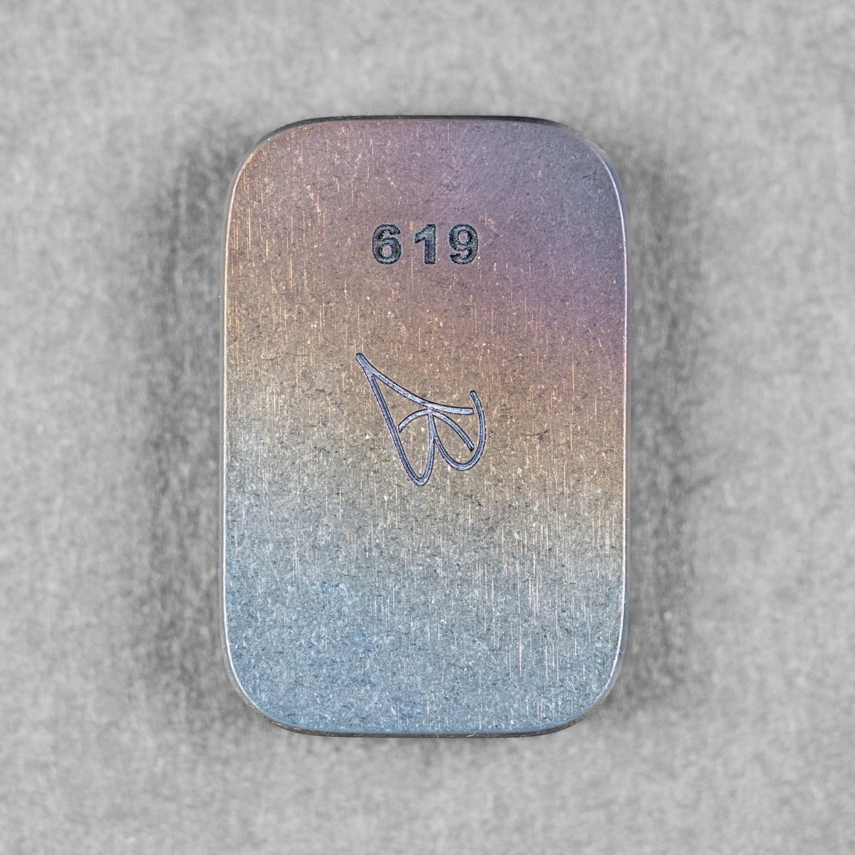 Ben Krein x URBAN Worry Stone - Oil Slick Zirconium Seigaiha - URBAN EDC®