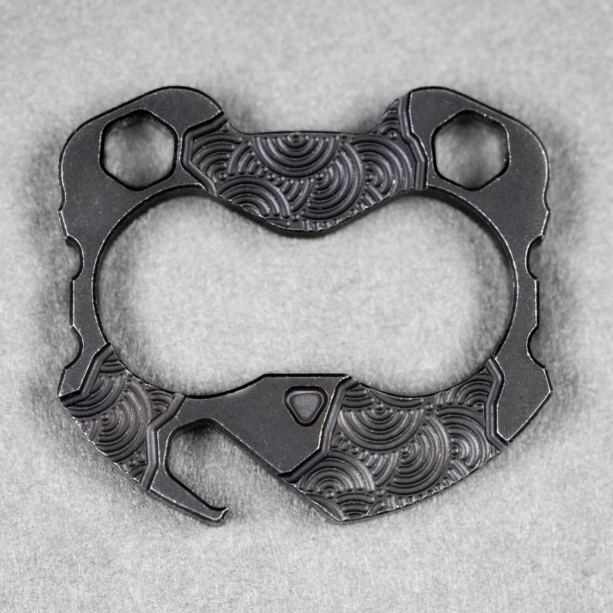 CAHP Tools x URBAN Panda V4 - Darkwashed Titanium w/ Chaos Seigaiha™ - URBAN EDC®