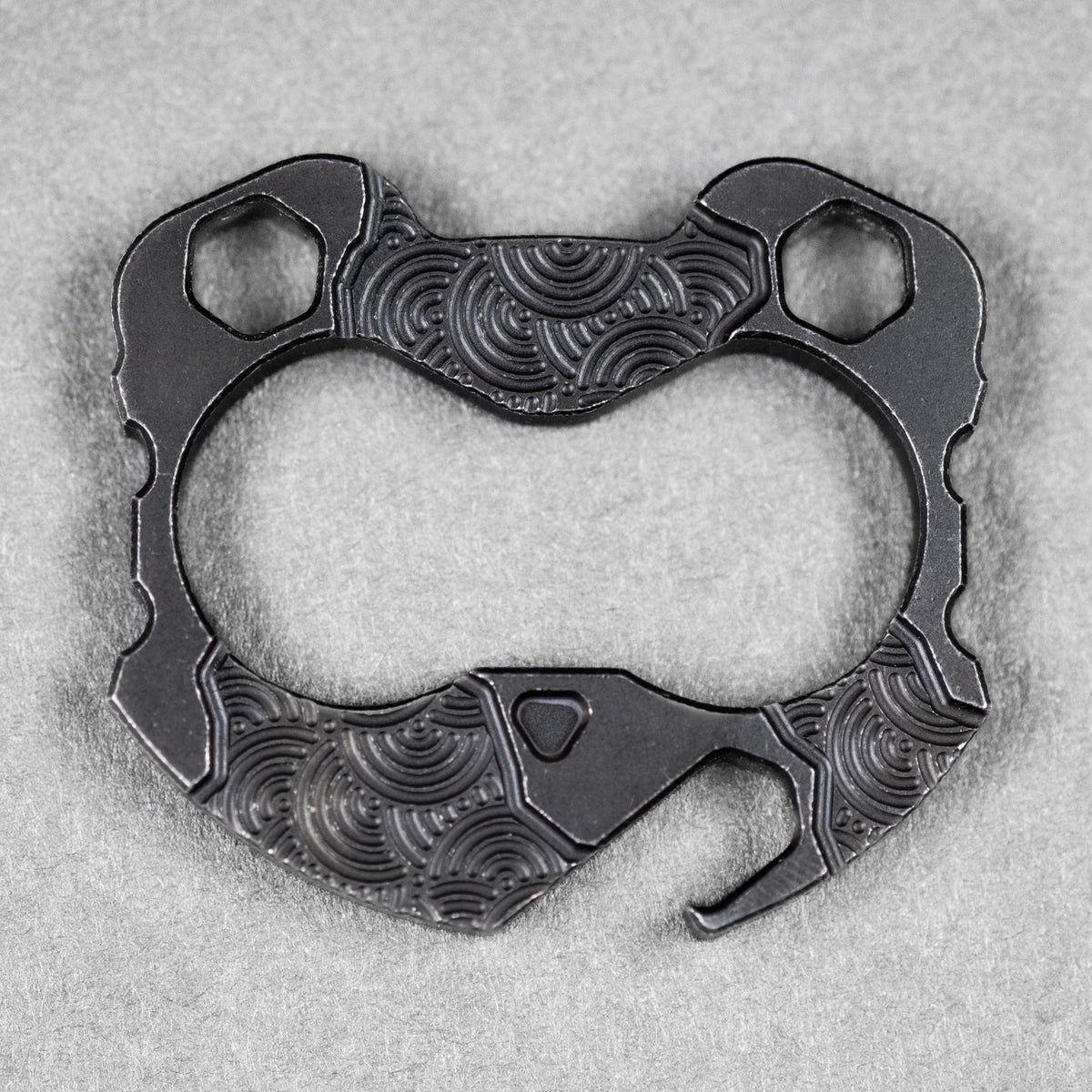 CAHP Tools x URBAN Panda V4 - Darkwashed Titanium w/ Chaos Seigaiha™ - URBAN EDC®