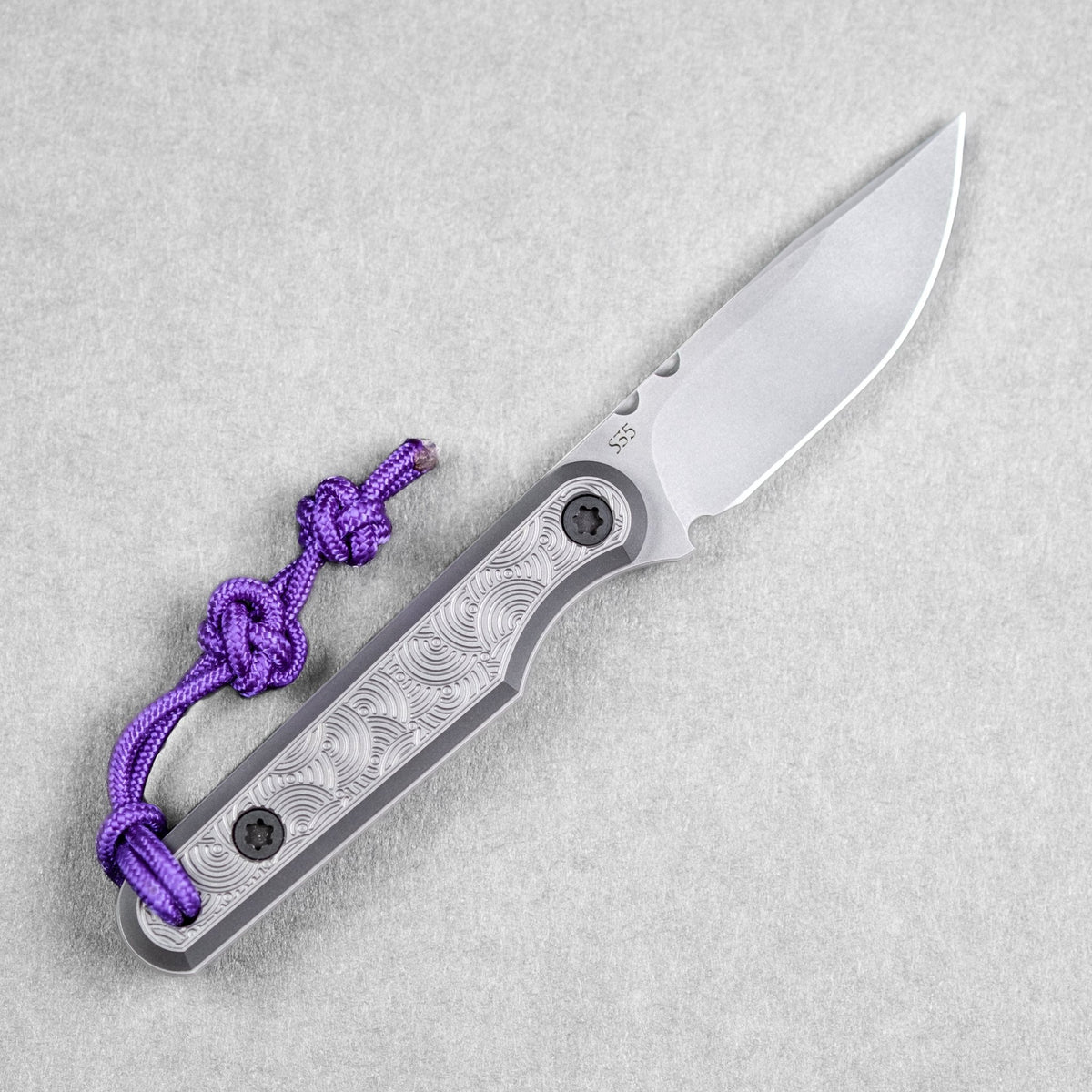 Carry Dev x URBAN One Fixie - S35VN w/ Glass Blasted & Stonewashed Titanium Chaos Seigaiha™ (Custom) - URBAN EDC®