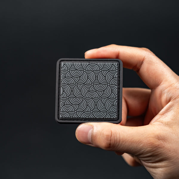 Chaos Seigaiha™ Greyscale RE Patch - 2x2 - URBAN EDC®