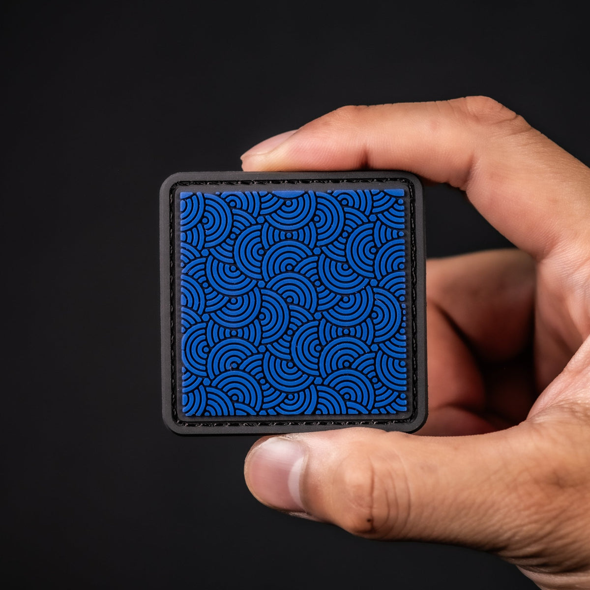 Chaos Seigaiha™ RE Patch - Black & Blue - 2x2 - URBAN EDC®
