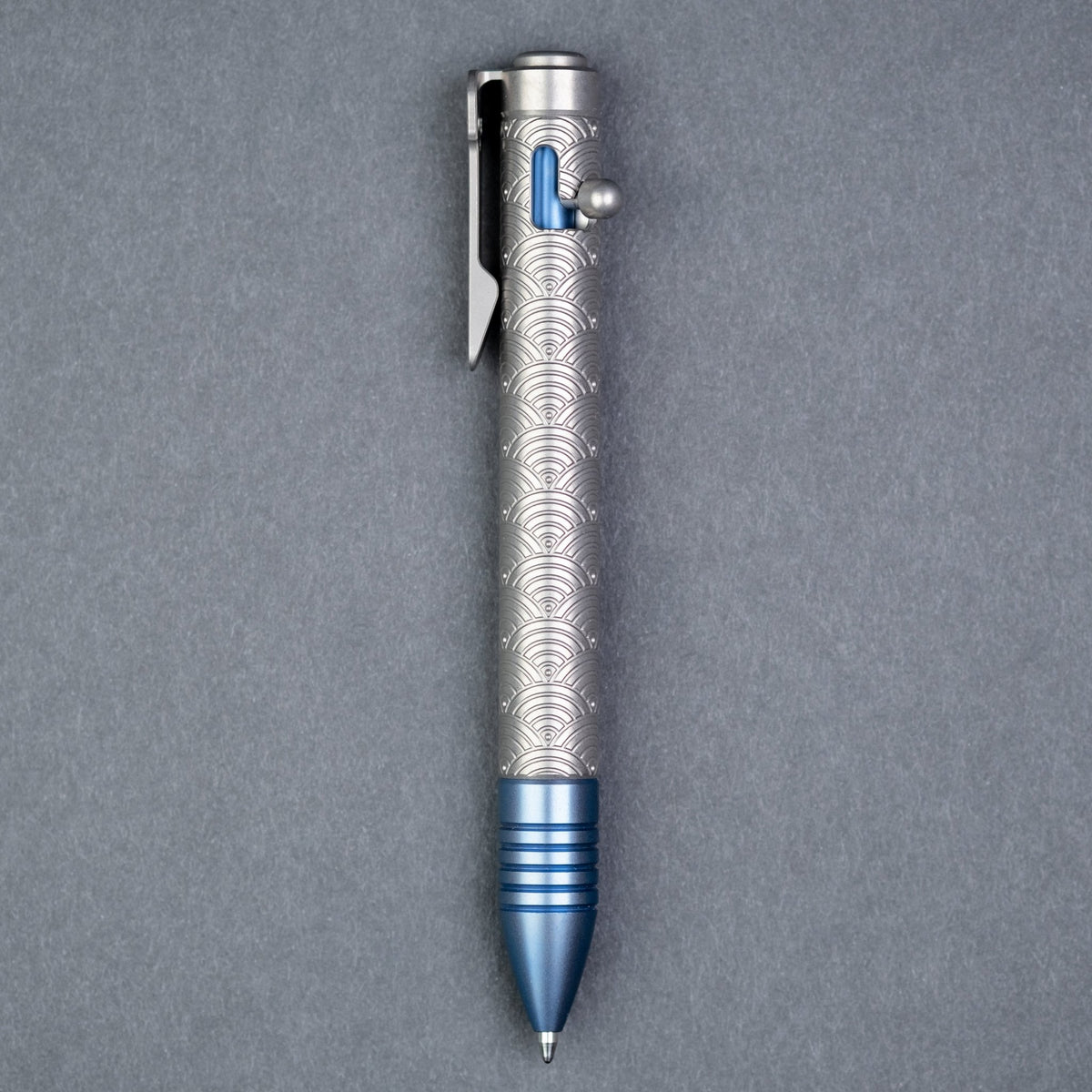 Chaves Knives Ultramar Bolt Action Pen - Seigaiha Titanium (Exclusive) - URBAN EDC®