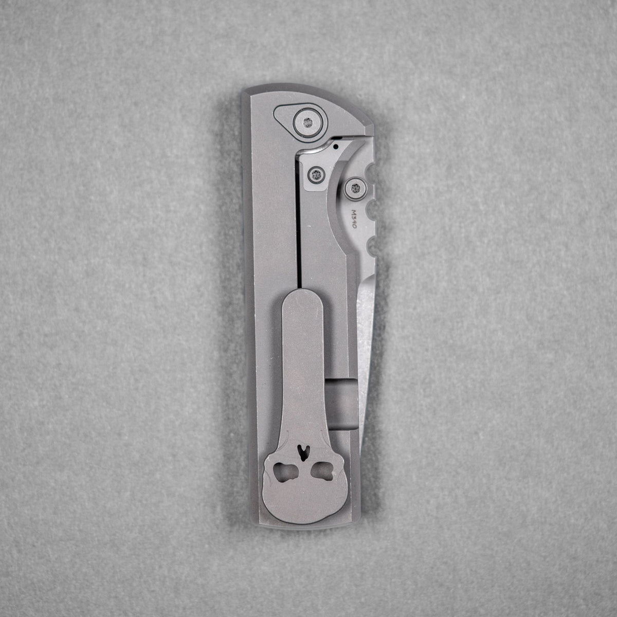 Chaves x URBAN NTAK Integral - Dark Stonewash M390 w/ Dark Stonewash Titanium Chaos Seigaiha™ - URBAN EDC®