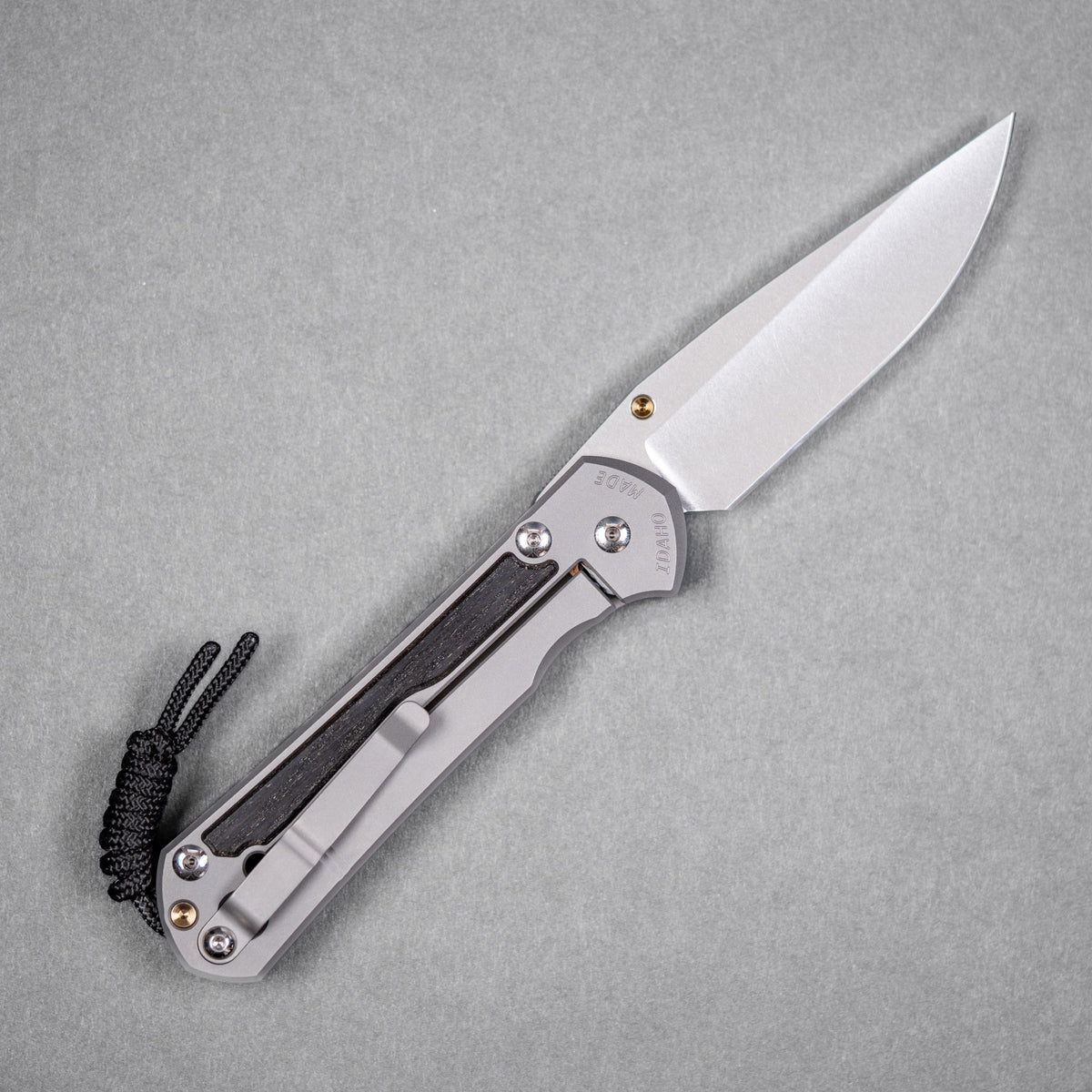 Chris Reeve Large Sebenza 31 - Drop Point Magnacut & Glass Blasted Titanium w/ Bog Oak Inlay - URBAN EDC®