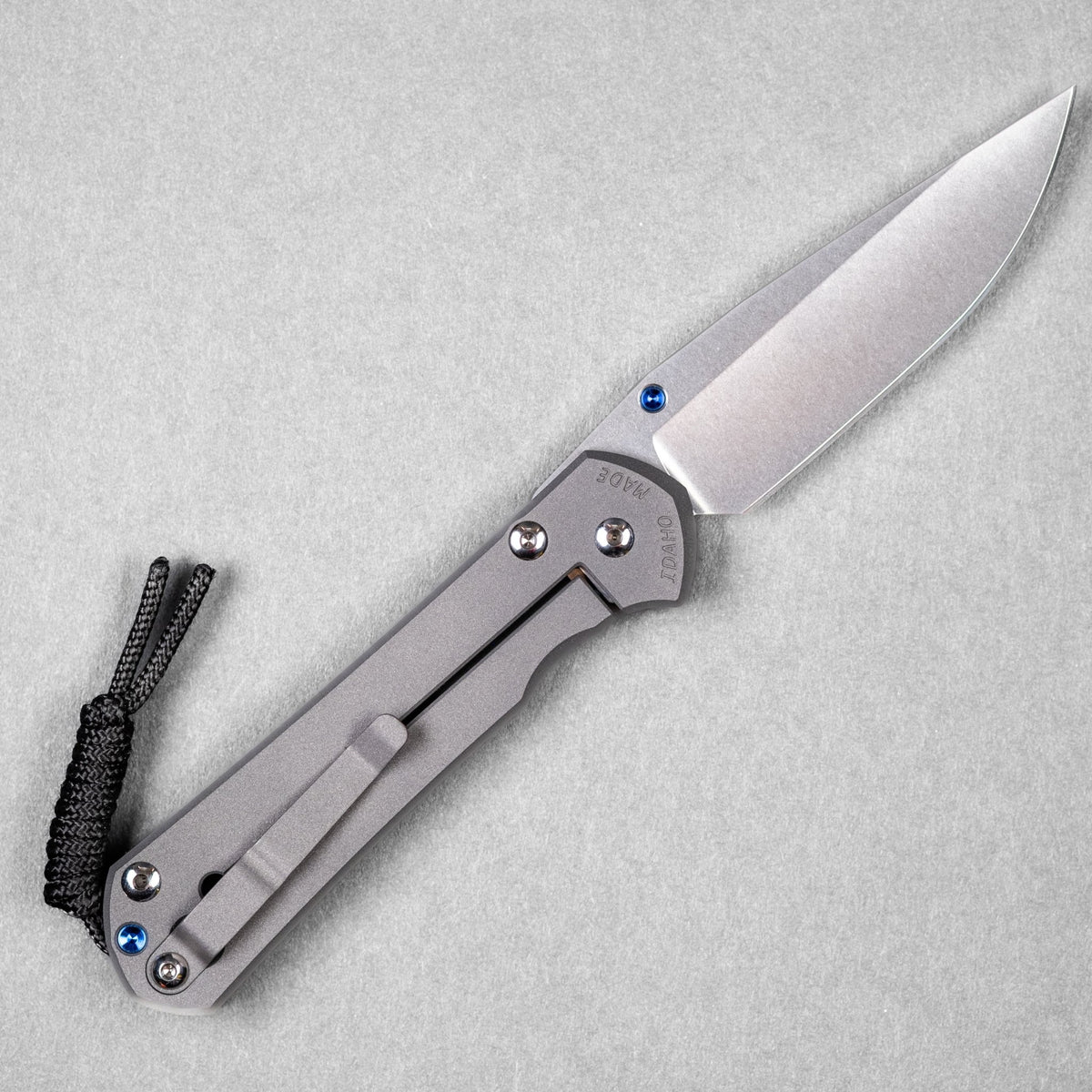 Chris Reeve Large Sebenza 31 Drop Point - Sandblasted Titanium - URBAN EDC®