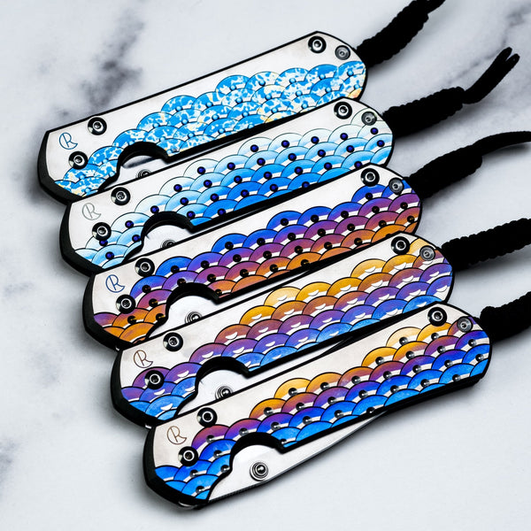 Chris Reeve Large Sebenza 31 Drop Point - Seigaiha Motif (Exclusive) - URBAN EDC®