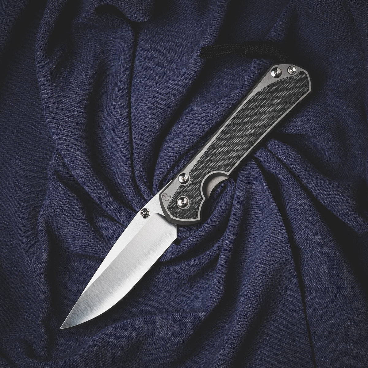 Chris Reeve Large Sebenza 31 Polished Drop Point - Black Canvas Micarta - URBAN EDC®