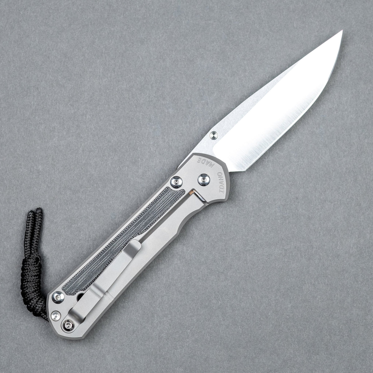 Chris Reeve Large Sebenza 31 Polished Drop Point - Black Canvas Micarta - URBAN EDC®