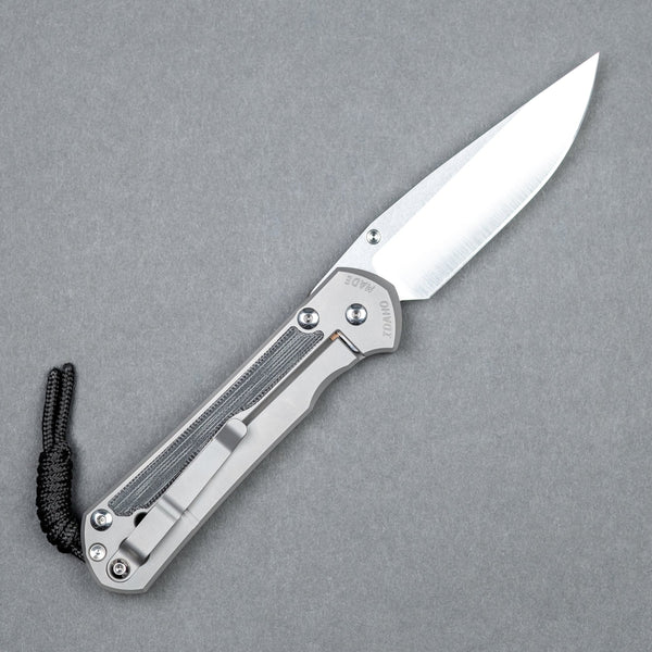 Chris Reeve Large Sebenza 31 Polished Drop Point - Black Canvas Micarta - URBAN EDC®