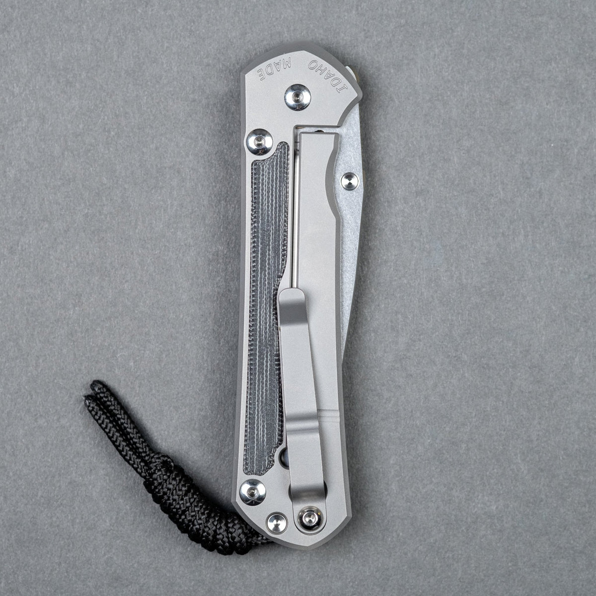 Chris Reeve Large Sebenza 31 Polished Drop Point - Black Canvas Micarta - URBAN EDC®
