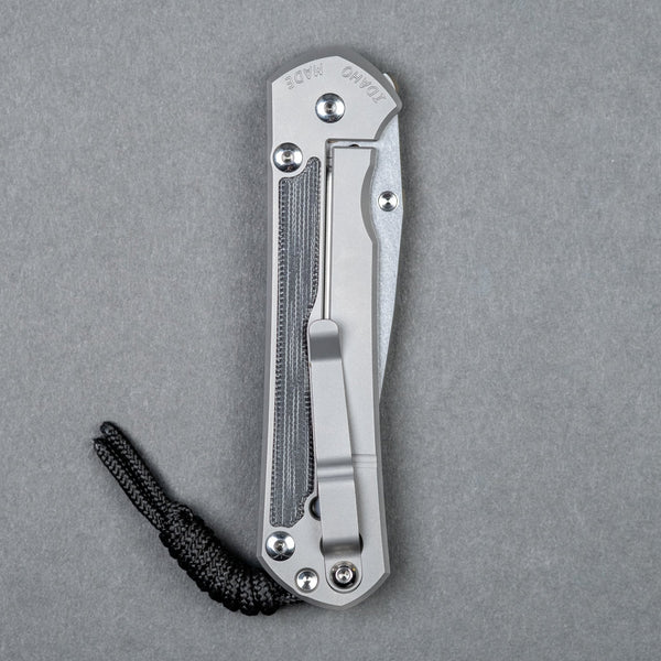 Chris Reeve Large Sebenza 31 Polished Drop Point - Black Canvas Micarta - URBAN EDC®