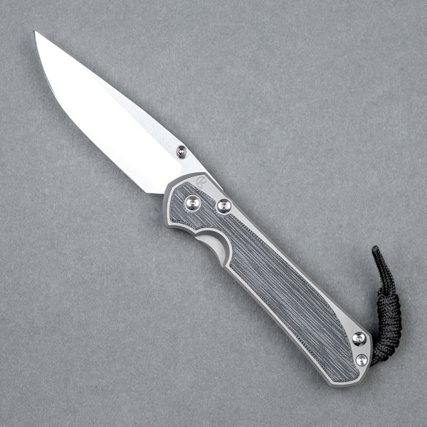Chris Reeve Large Sebenza 31 Polished Drop Point - Black Canvas Micarta - URBAN EDC®