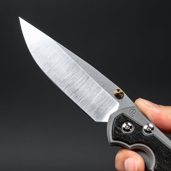Chris Reeve Large Sebenza 31 - Polished Drop Point w/ Bog Oak Inlay - URBAN EDC®