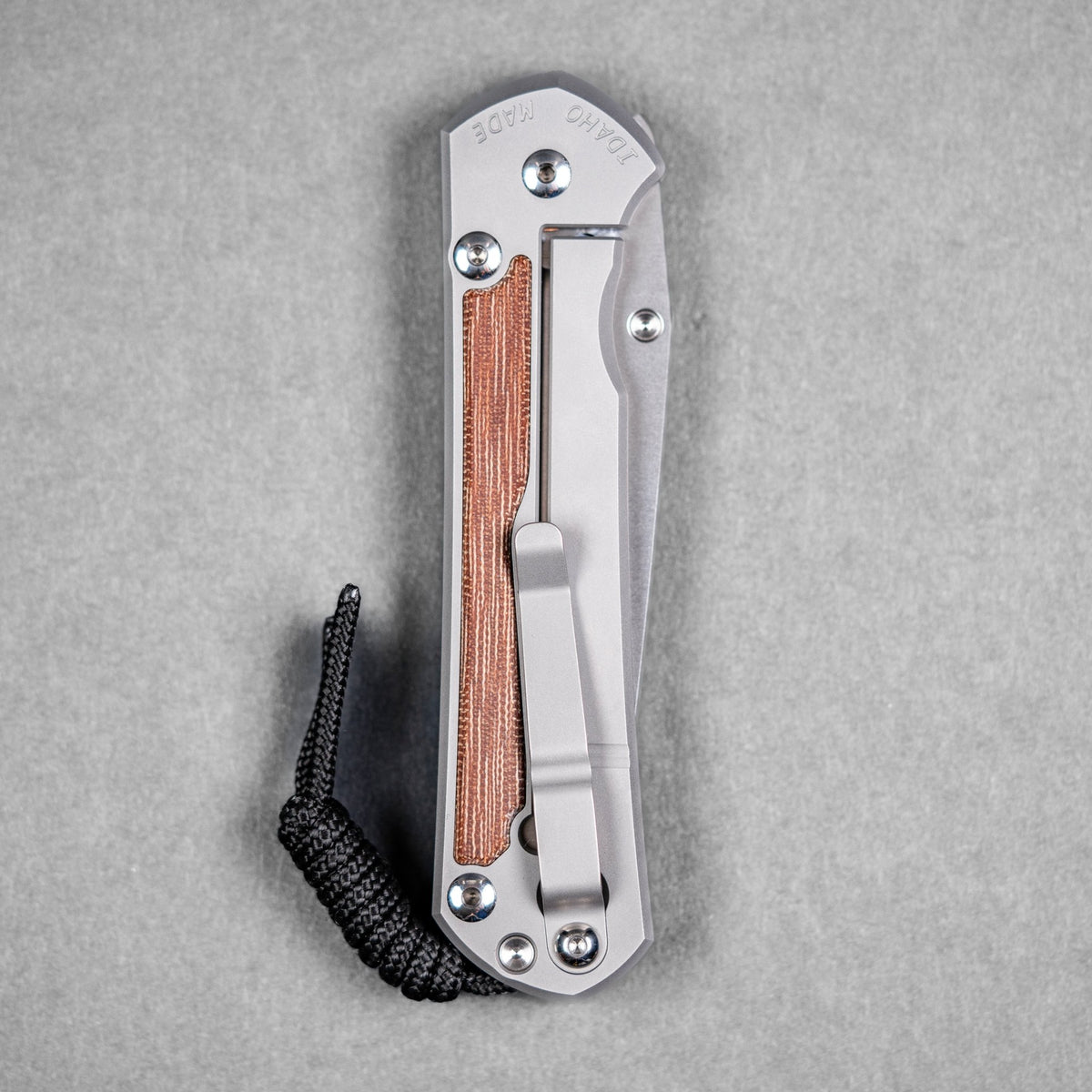 Chris Reeve Large Sebenza 31 Tanto - Magnacut & Glass Blasted Titanium w/ Natural Canvas Micarta Inlay - URBAN EDC®