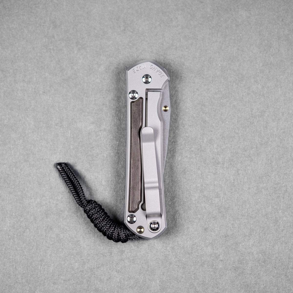 Chris Reeve Small Sebenza 31 - Drop Point Magnacut & Glass Blasted Titanium w/ Macassar Ebony Inlay - URBAN EDC®