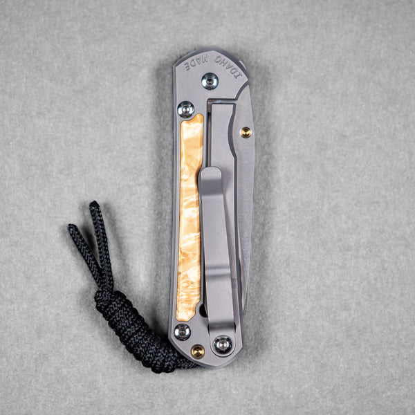 Chris Reeve Small Sebenza 31 - Insingo Magnacut & Glass Blasted Titanium w/ Box Elder - URBAN EDC®