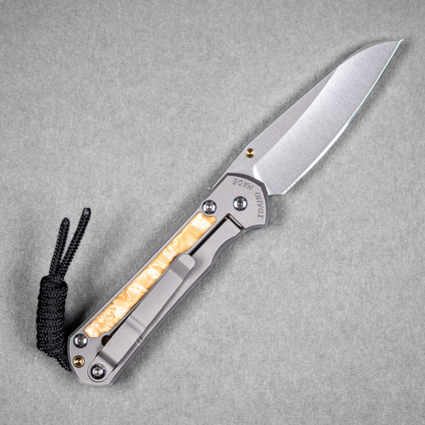 Chris Reeve Small Sebenza 31 - Insingo Magnacut & Glass Blasted Titanium w/ Box Elder - URBAN EDC®
