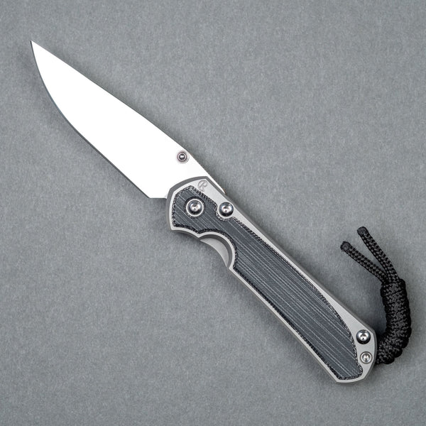 Chris Reeve Small Sebenza 31 Polished Drop Point - Black Canvas Micarta - URBAN EDC®