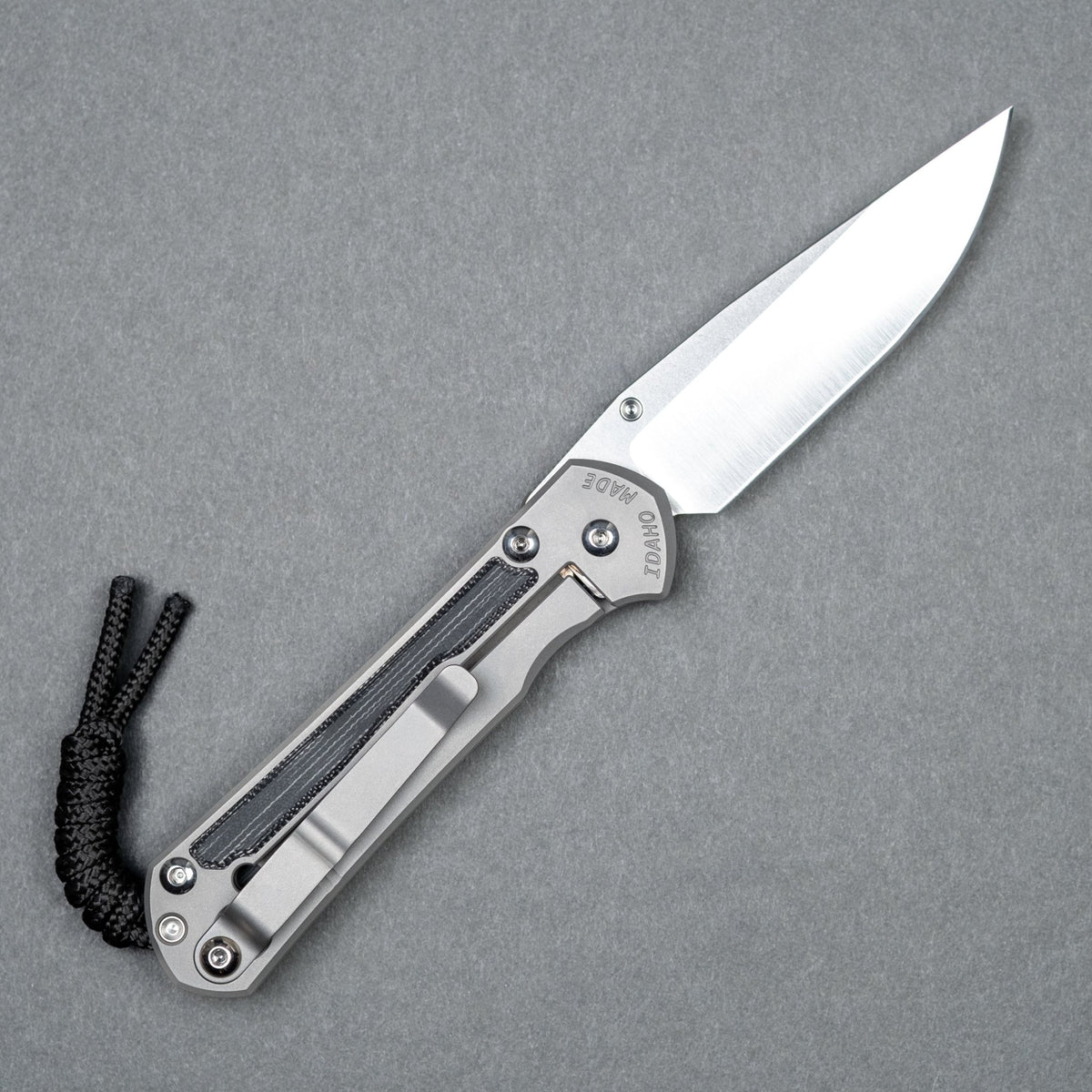 Chris Reeve Small Sebenza 31 Polished Drop Point - Black Canvas Micarta - URBAN EDC®