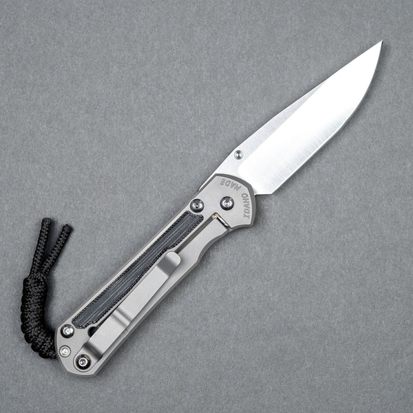 Chris Reeve Small Sebenza 31 Polished Drop Point - Black Canvas Micarta - URBAN EDC®