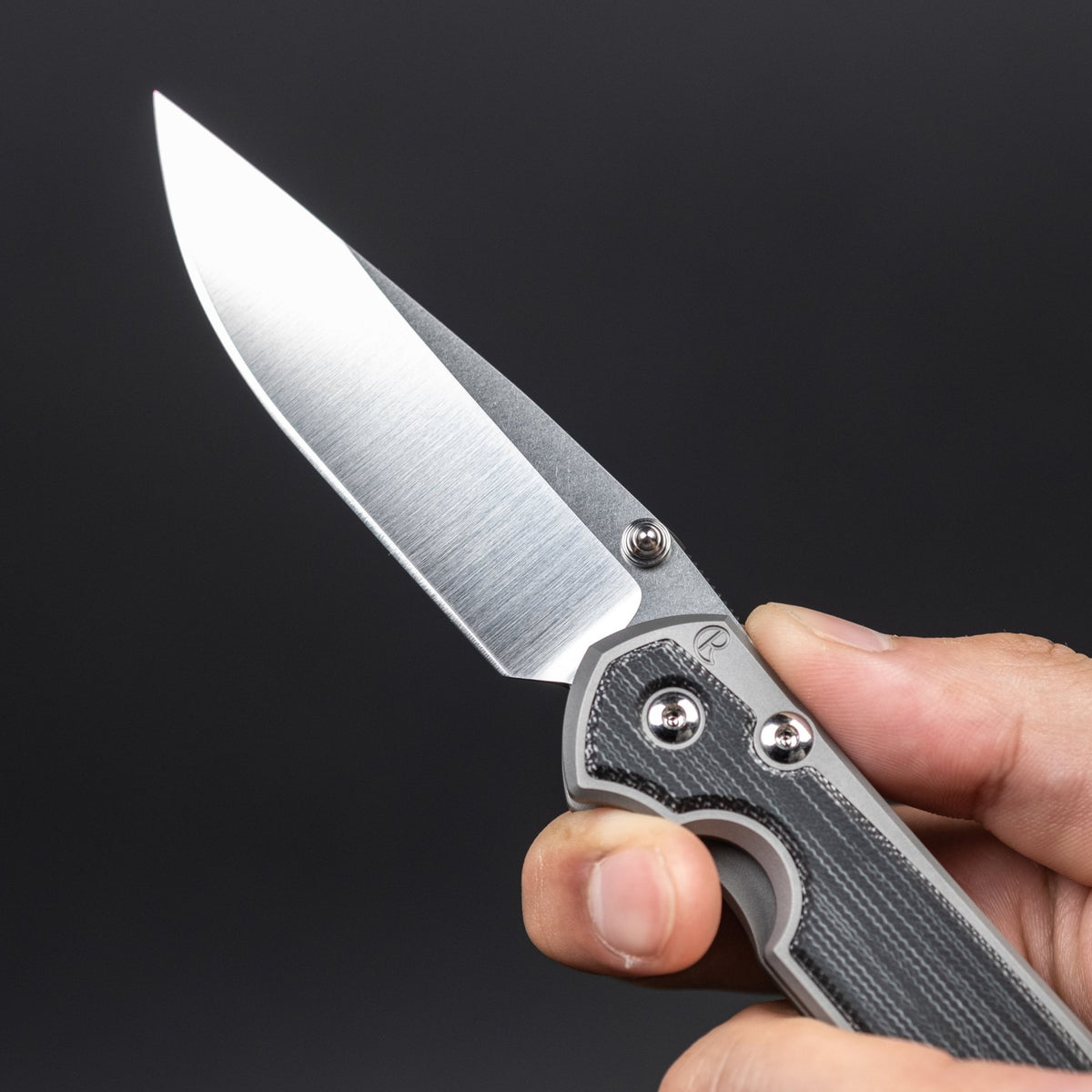 Chris Reeve Small Sebenza 31 Polished Drop Point - Black Canvas Micarta - URBAN EDC®