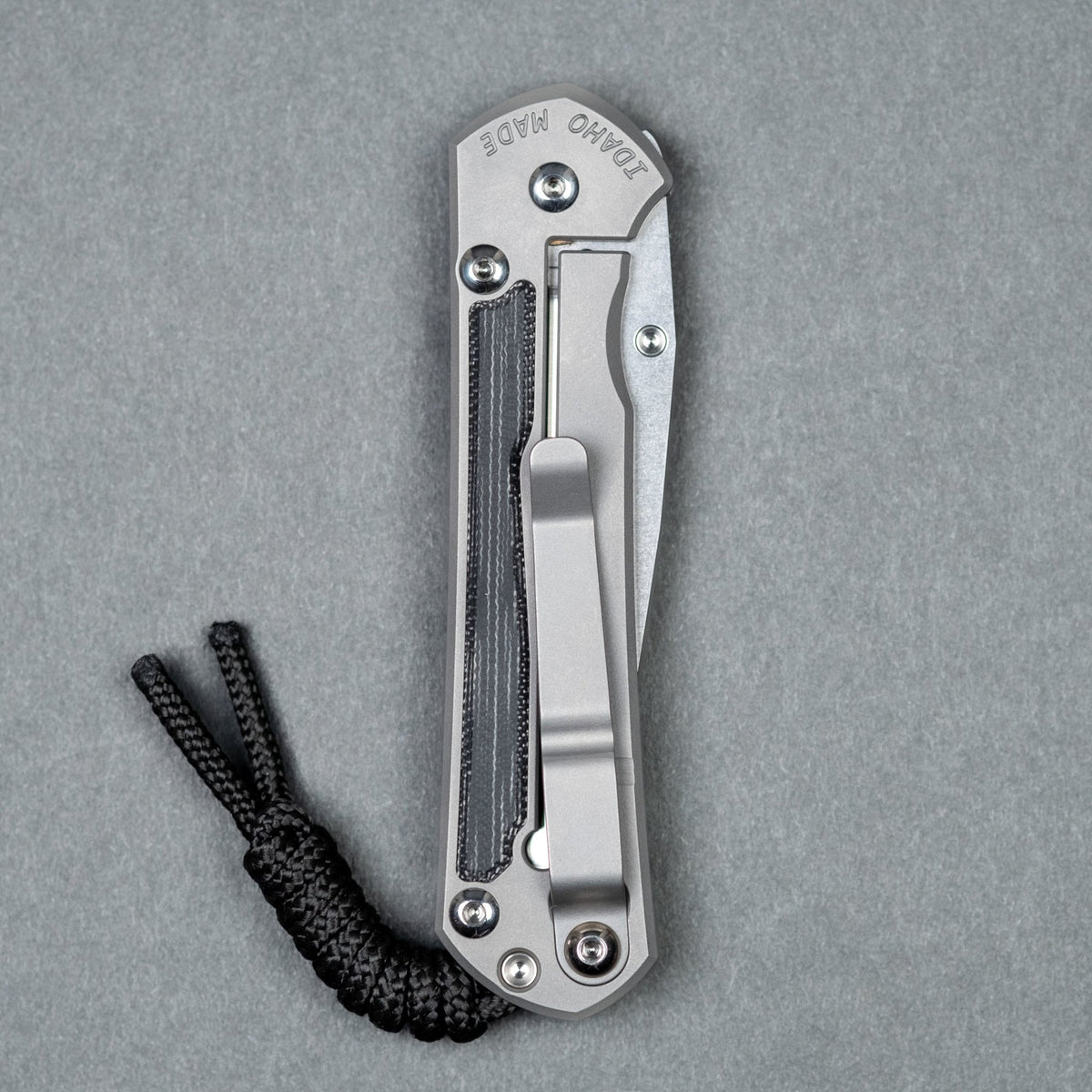 Chris Reeve Small Sebenza 31 Polished Drop Point - Black Canvas Micarta - URBAN EDC®