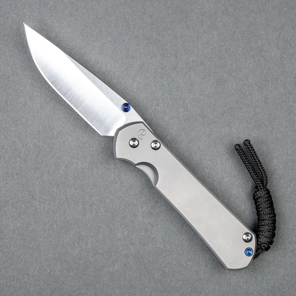 Chris Reeve Small Sebenza 31 Polished Drop Point - Glass Blasted Titanium - URBAN EDC®
