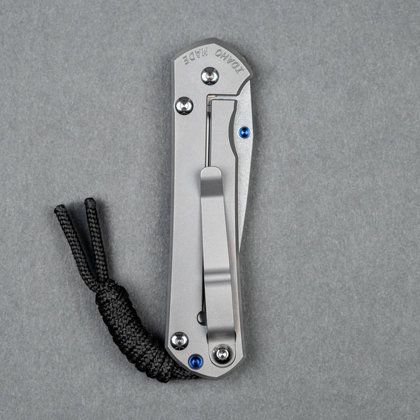 Chris Reeve Small Sebenza 31 Polished Drop Point - Glass Blasted Titanium - URBAN EDC®