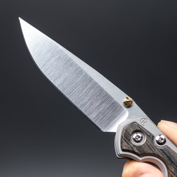Chris Reeve Small Sebenza 31 w/ Bog Oak Inlay - Non Polished Handle - URBAN EDC®