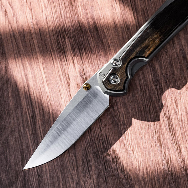 Chris Reeve Small Sebenza 31 w/ Macassar Ebony, Non - Polished Handle, Polished Drop Point - URBAN EDC®