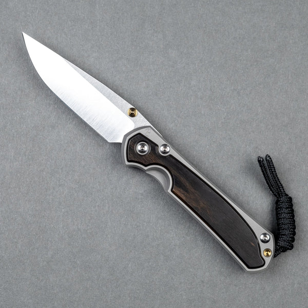 Chris Reeve Small Sebenza 31 w/ Macassar Ebony, Non - Polished Handle, Polished Drop Point - URBAN EDC®