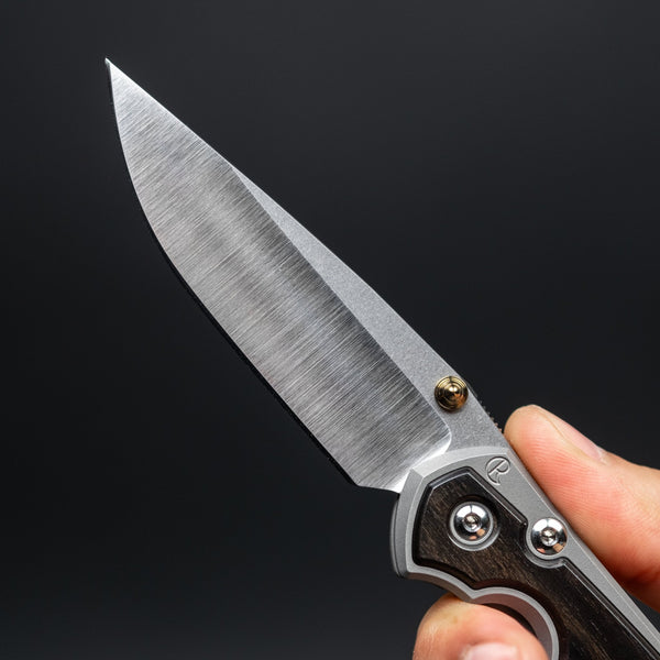 Chris Reeve Small Sebenza 31 w/ Macassar Ebony, Non - Polished Handle, Polished Drop Point - URBAN EDC®