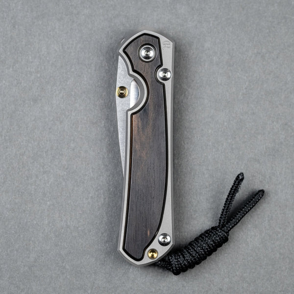 Chris Reeve Small Sebenza 31 w/ Macassar Ebony, Non - Polished Handle, Polished Drop Point - URBAN EDC®