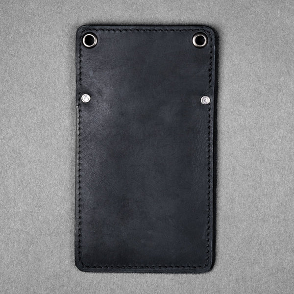 Concord Pocket Protector - Black & Blue Full - Grain Buffalo Leather - URBAN EDC®