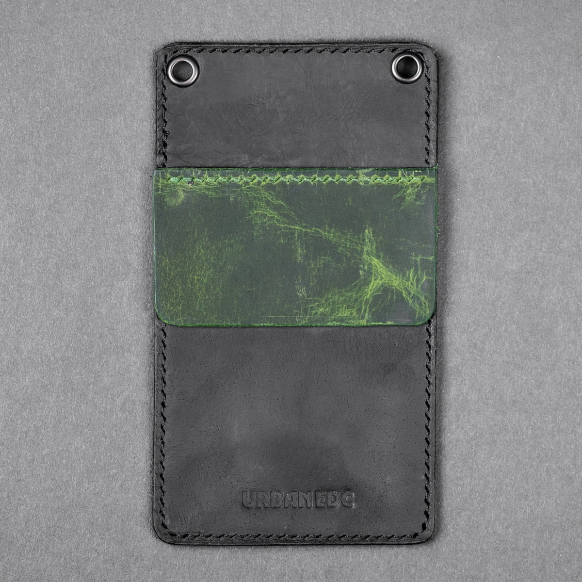 Concord Pocket Protector - Black & Lime Full - Grain Buffalo Leather - URBAN EDC®