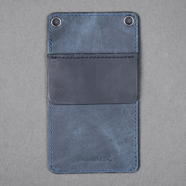 Concord Pocket Protector - Blue & Black Full - Grain Buffalo Leather - URBAN EDC®