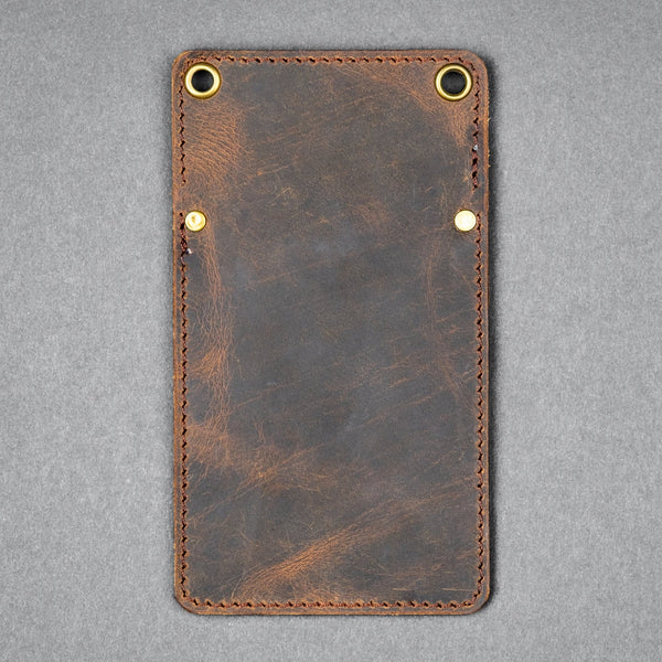 Concord Pocket Protector - Tan & Burnt Orange Full - Grain Buffalo Leather - URBAN EDC®
