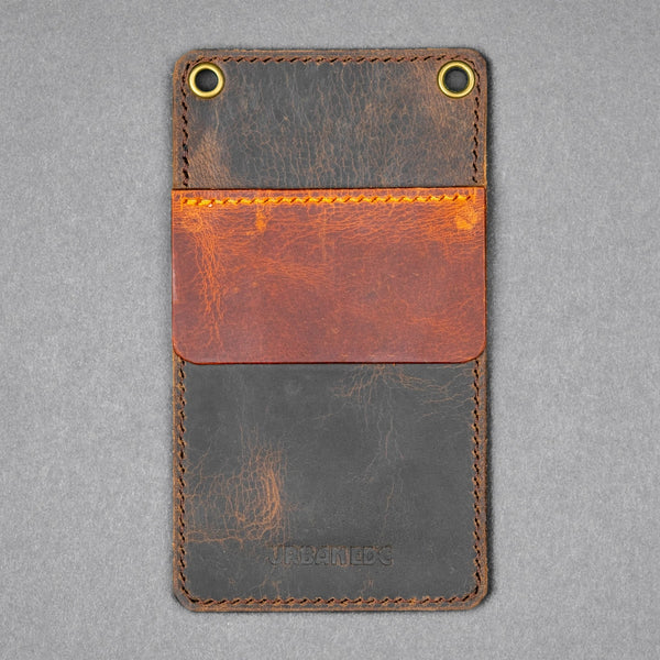 Concord Pocket Protector - Tan & Burnt Orange Full - Grain Buffalo Leather - URBAN EDC®