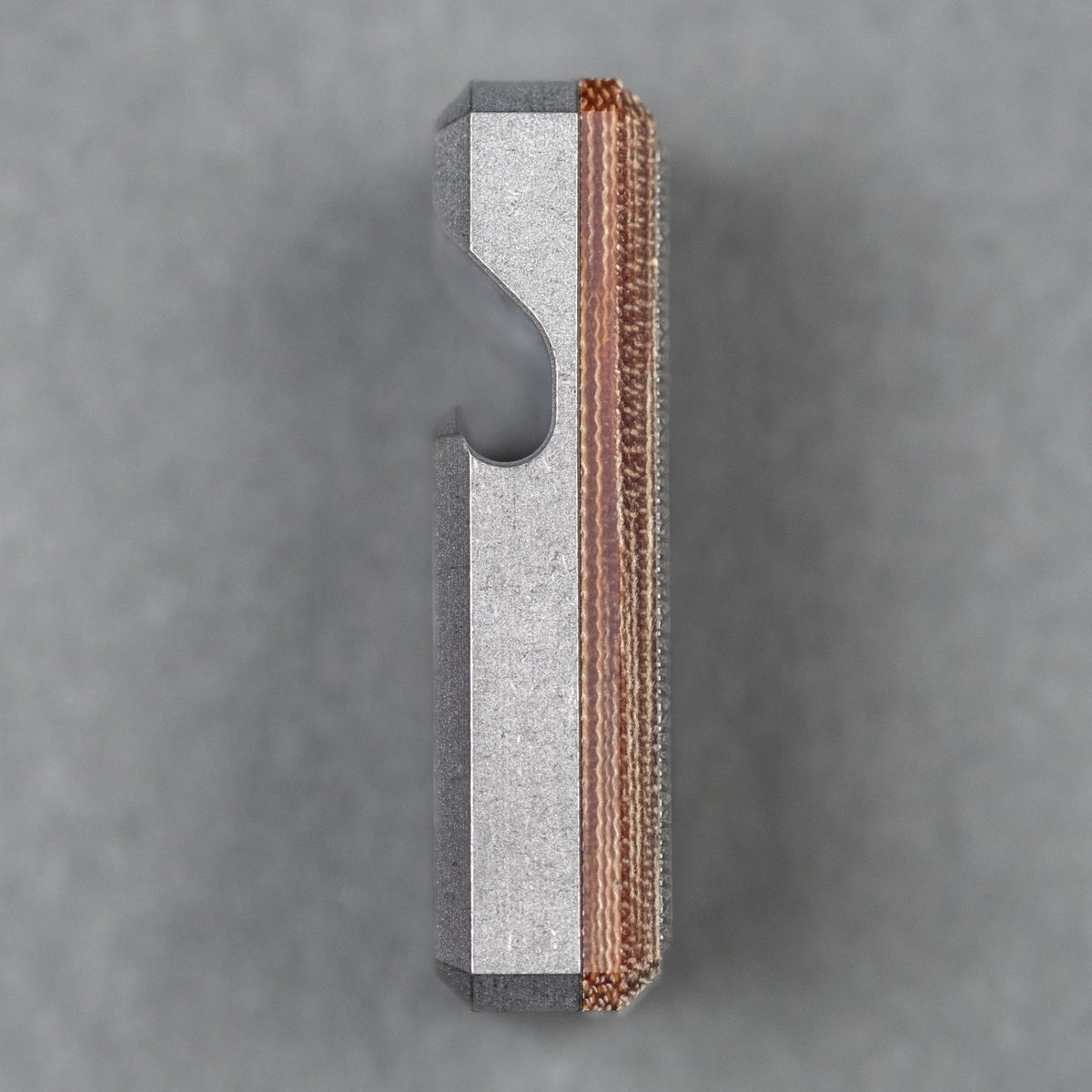 CrowGear Don't Worry Stone - Brown Micarta & Titanium Seigaiha (Exclusive) - URBAN EDC®