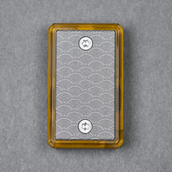 CrowGear Don't Worry Stone - Ultem & Titanium Seigaiha (Exclusive) - URBAN EDC®