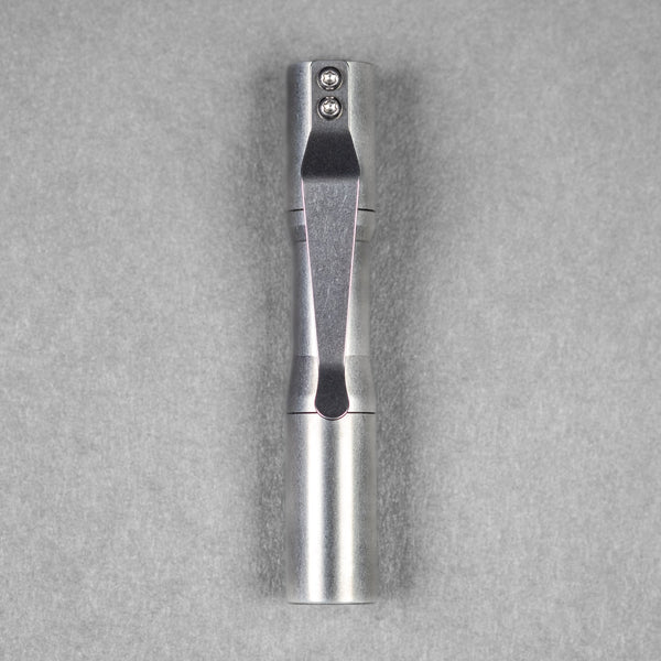 CWF Micro Click - Tumbled Titanium (Custom) - URBAN EDC®