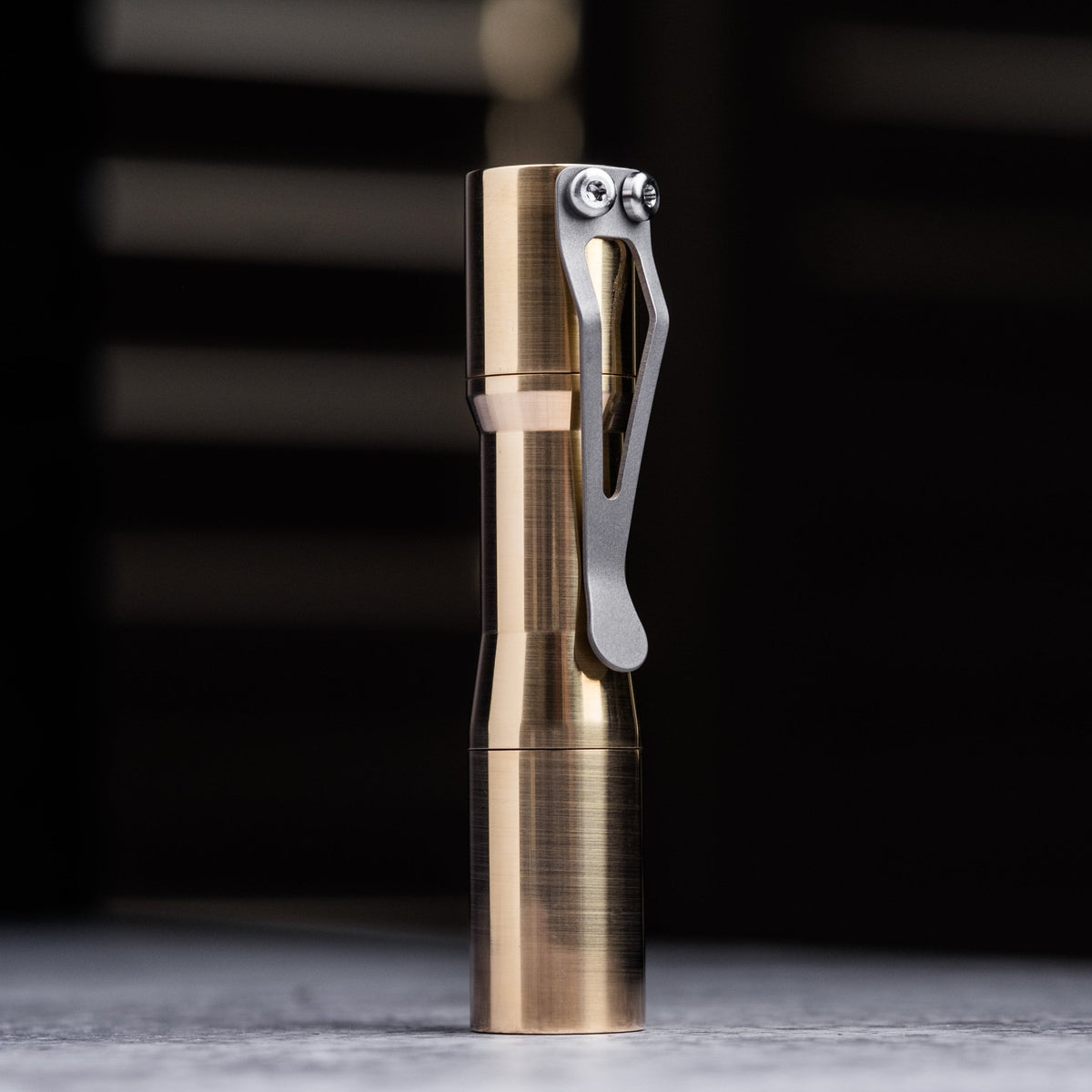 CWF Mini Arc Flashlight - Machined Brass (Custom) - URBAN EDC®